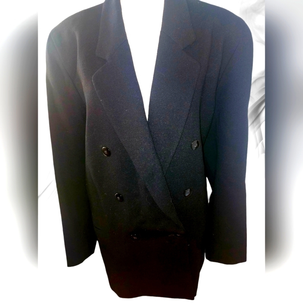 TALBOTS VINTAGE 100% DOUBLE BREASTED BLAZER